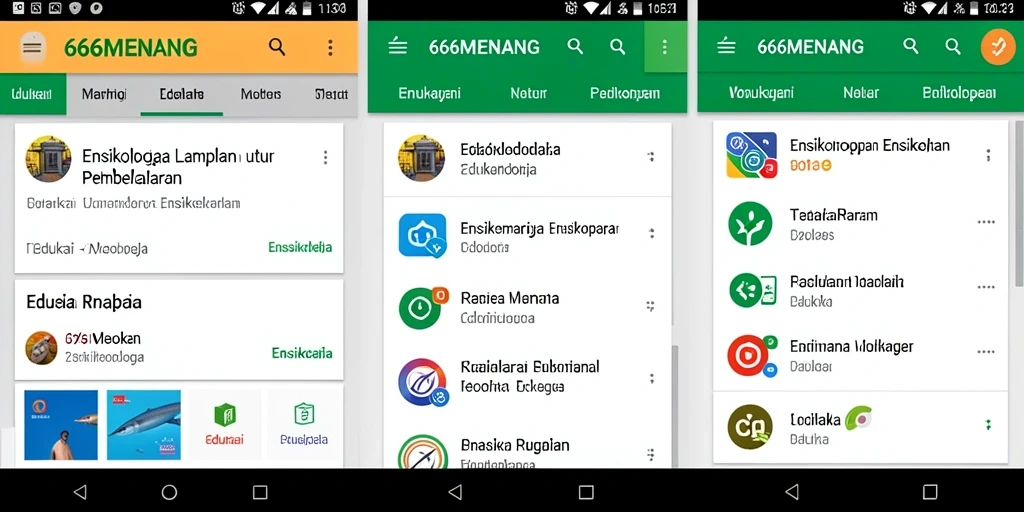 Tampilan antarmuka aplikasi Ensiklopedia yang informatif dan menarik.