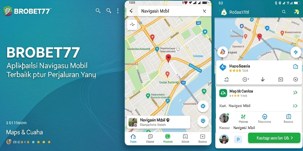 Tampilan antarmuka BROBET77 untuk navigasi mobil yang mudah digunakan.