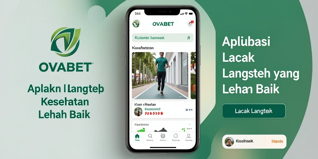 Screenshot utama OVABET menampilkan fitur Lacak Langkah yang intuitif.